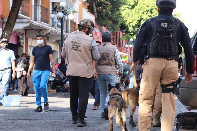 Ayuntamiento de Puebla liberó corredor 5 de Mayo tras operativo exitoso