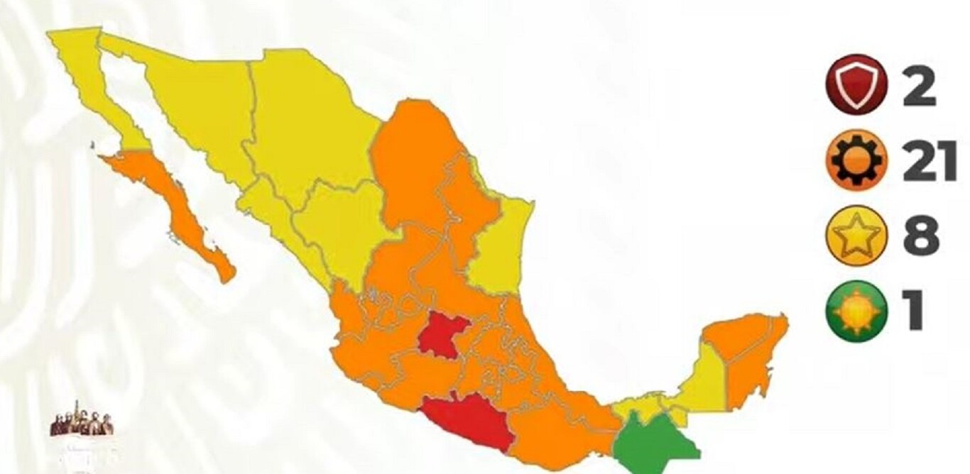 A partir de este lunes Puebla regresa a semáforo epidemiológico naranja
