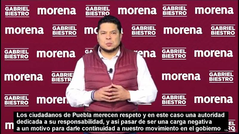 Pide Biestro a Rivera Vivanco declinar a su reelección