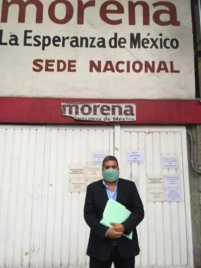 Pide Miguel Ángel Quechol con juicio JDC que TRIFE no permita registro de Karina Pérez