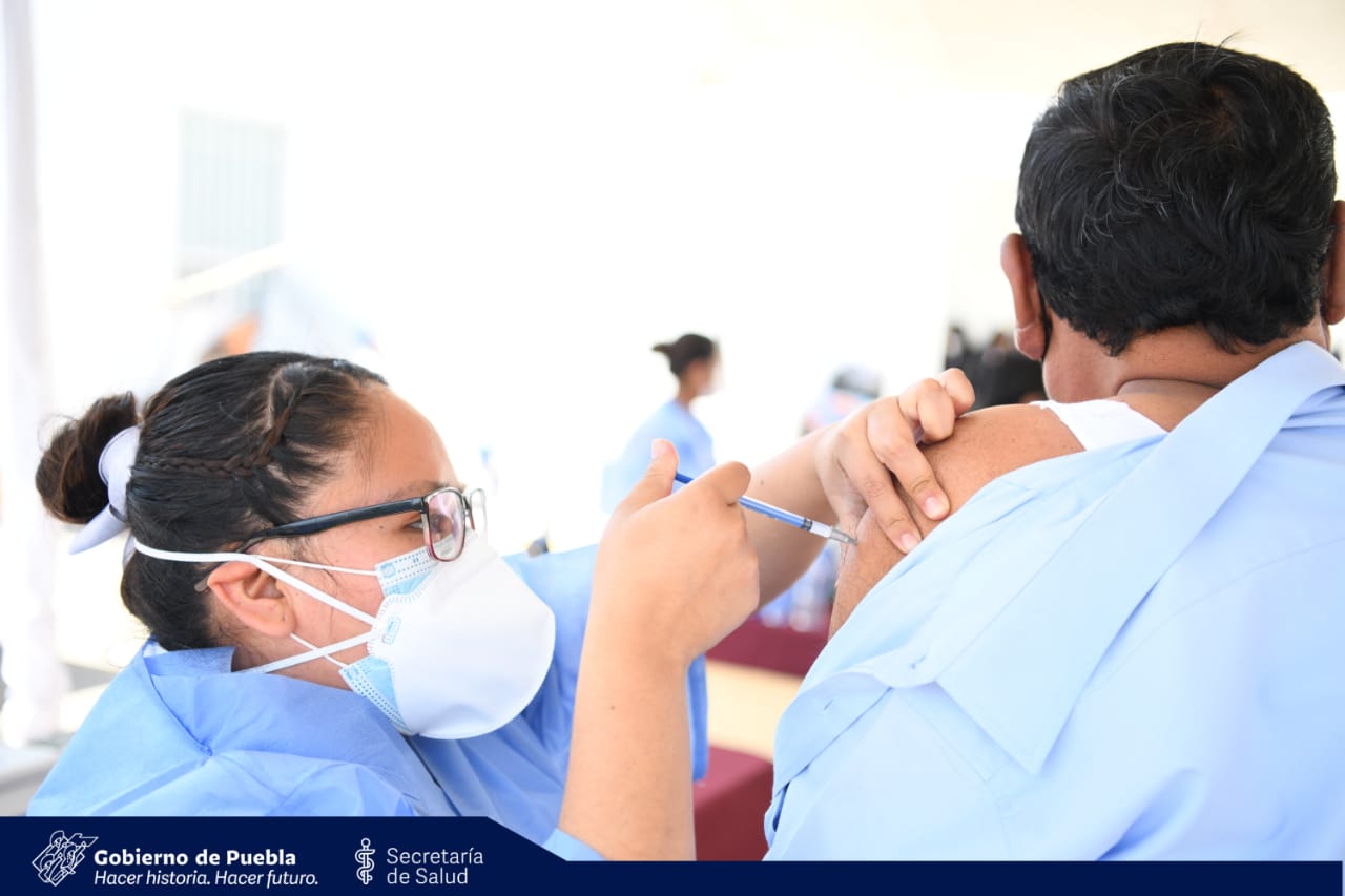 Anuncia Salud logística para aplicación de segunda dosis contra COVID-19 en San Andrés Cholula