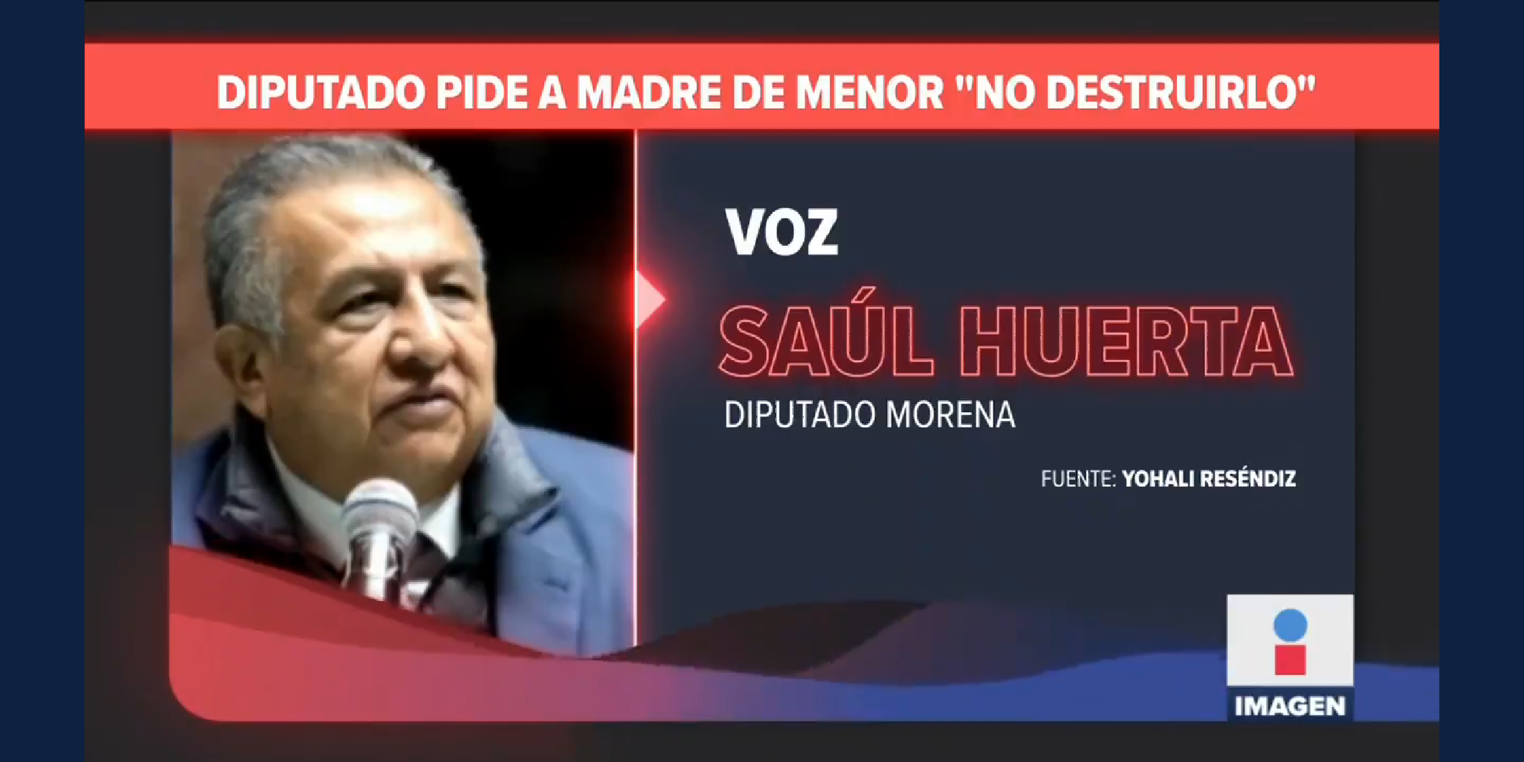 Adolescente ratifica denuncia contra legislador de Morena, Saúl Huerta