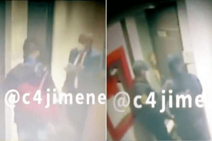 Videos muestran a Saúl Huerta entrando al hotel con un menor de edad y en el momento de su detención