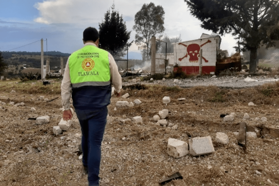 Sube a seis el número de muertos por explosión en Tlaxcala