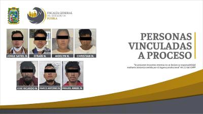 Seis hombres y una mujer son detenidos por asaltar en la capital poblana