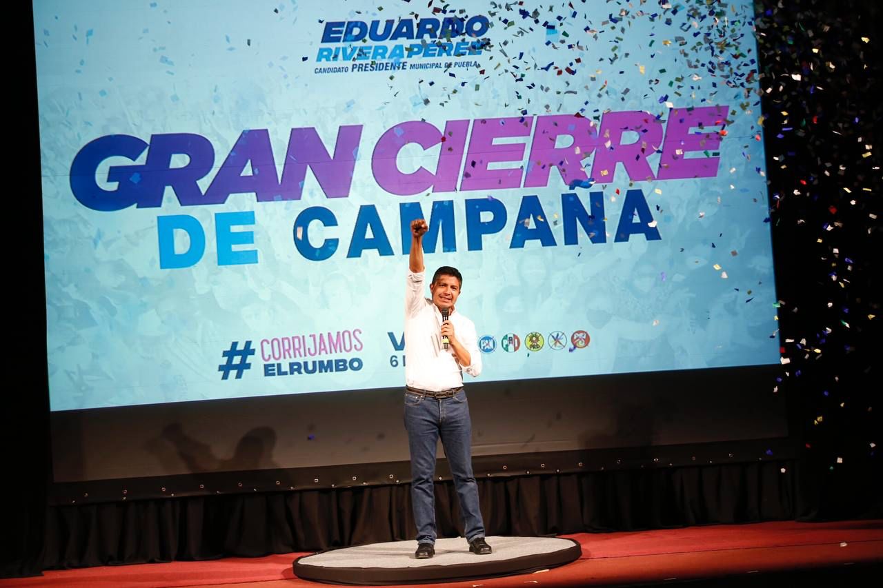 «Vienen mejores tiempos para Puebla», asegura ERP en último acto de campaña
