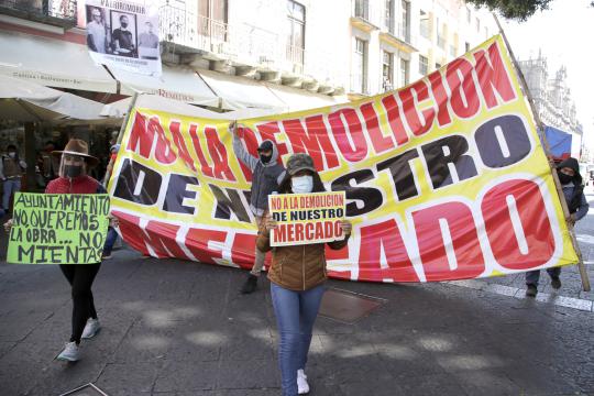 Ayuntamiento de Puebla se reunirá con Sedatu para establecer regreso de comerciantes al Mercado Amalucan