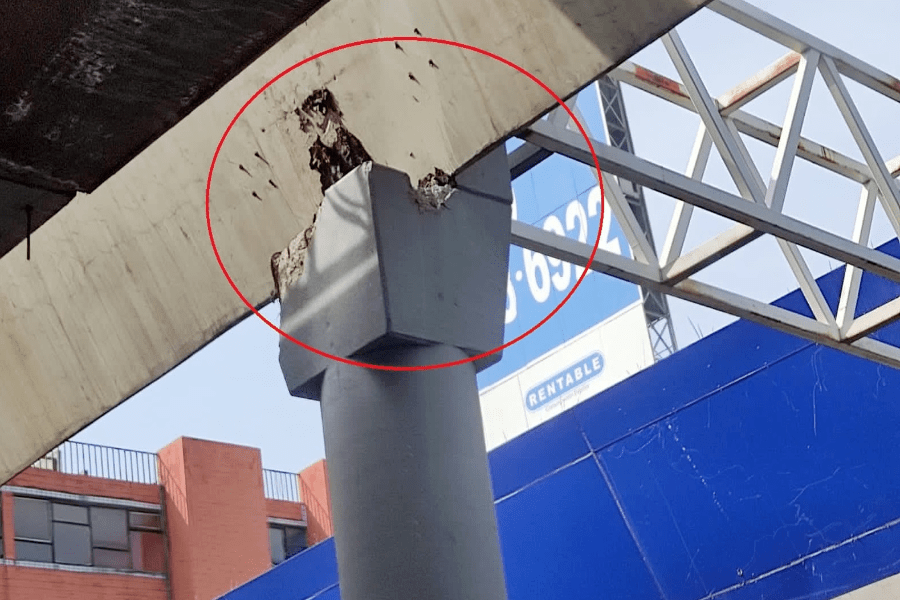 Falla en el distribuidor vial Juárez-Serdán podrían poner en riesgo a los poblanos