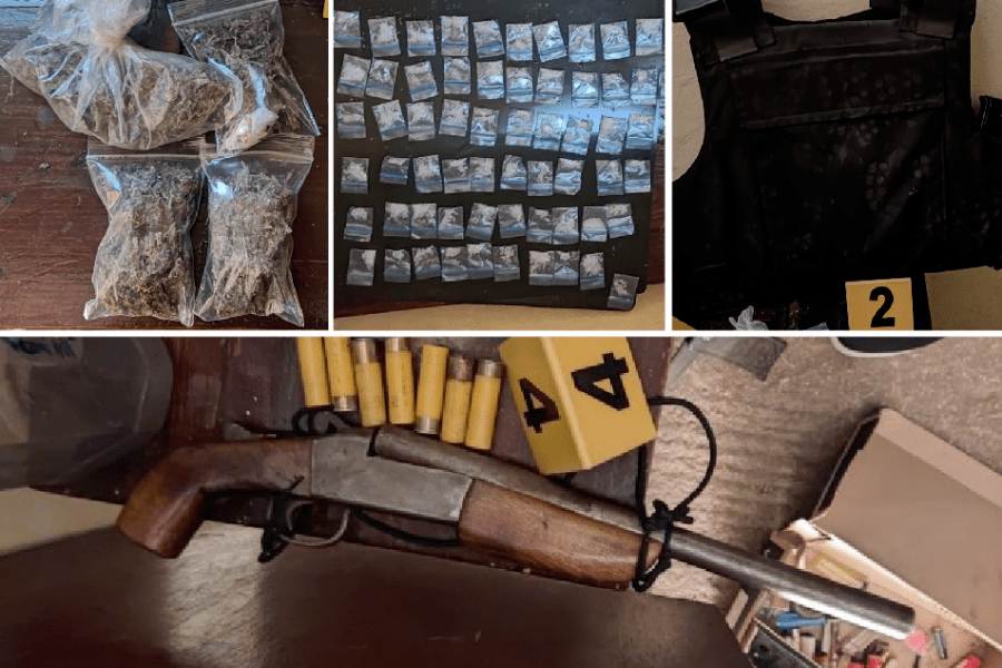 En vivienda cercana al socavón almacenaban droga y armas de fuego