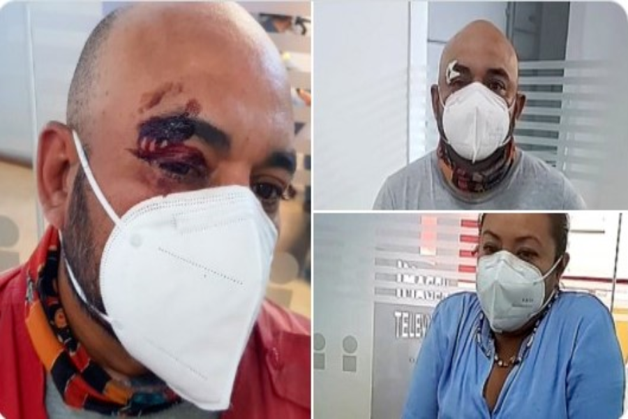 Brutal golpiza de locatarios del Mercado Morelos a reporteros de Imagen Puebla; Policía Municipal «no hizo nada» (video)