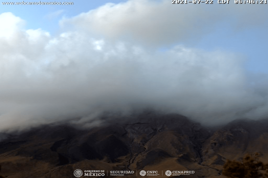 Repunte en la actividad del Popocatépetl durante las últimas 24 horas (video)
