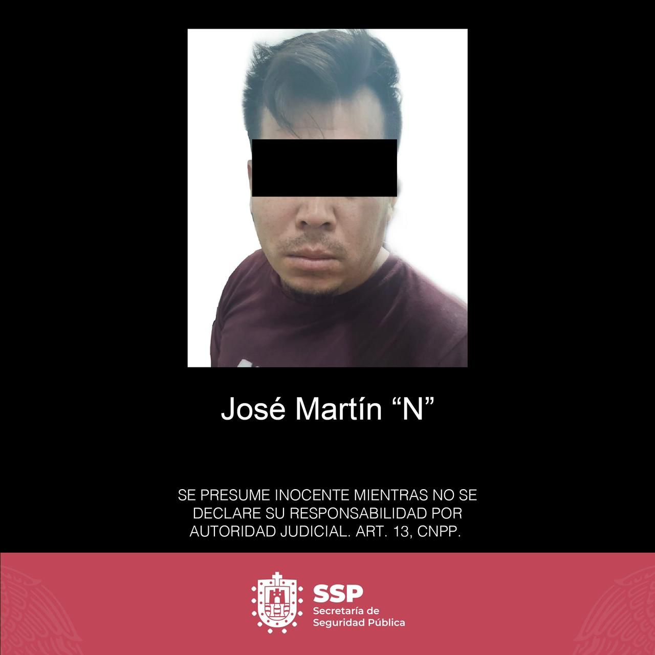 Detienen a José Martín «N» alias El Choco, peligroso delincuente de Palmar de Bravo