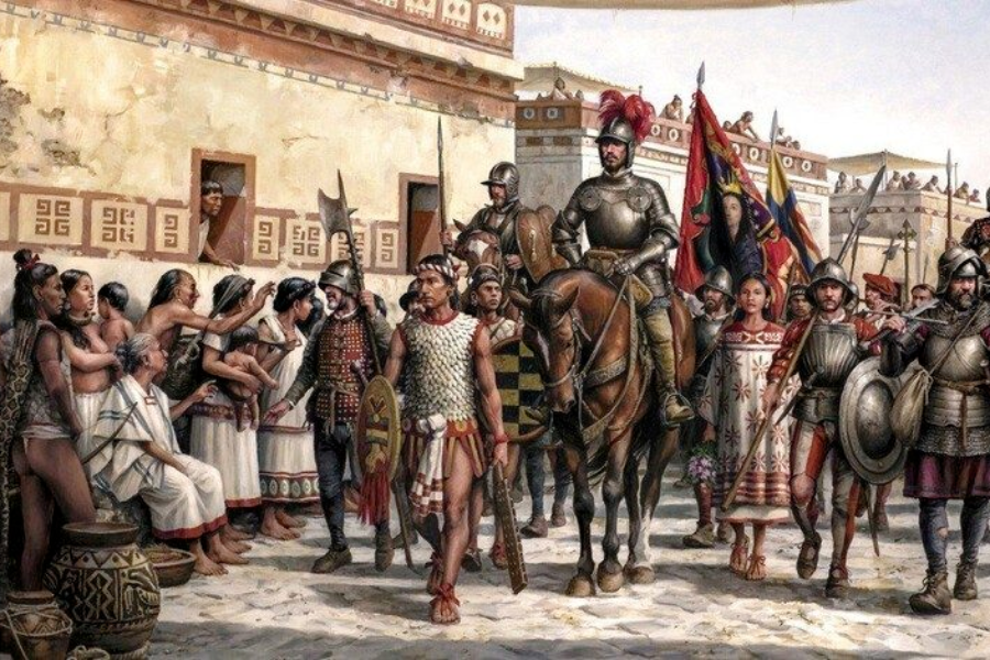 Partido español celebra los 500 años de la caída del Imperio Azteca y desata críticas en internet