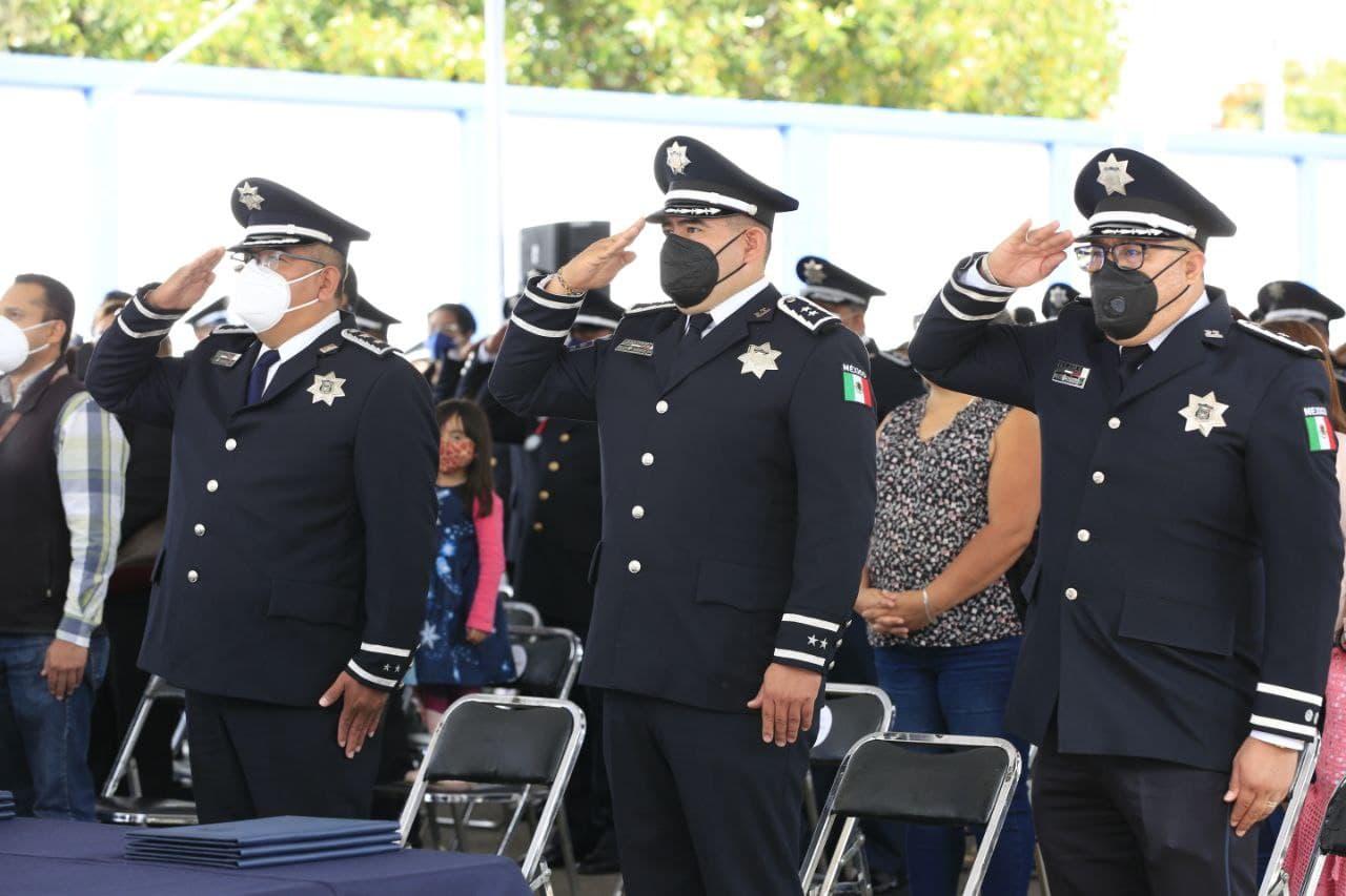 Ayuntamiento de Puebla reconoce labor de elementos policiales en su día