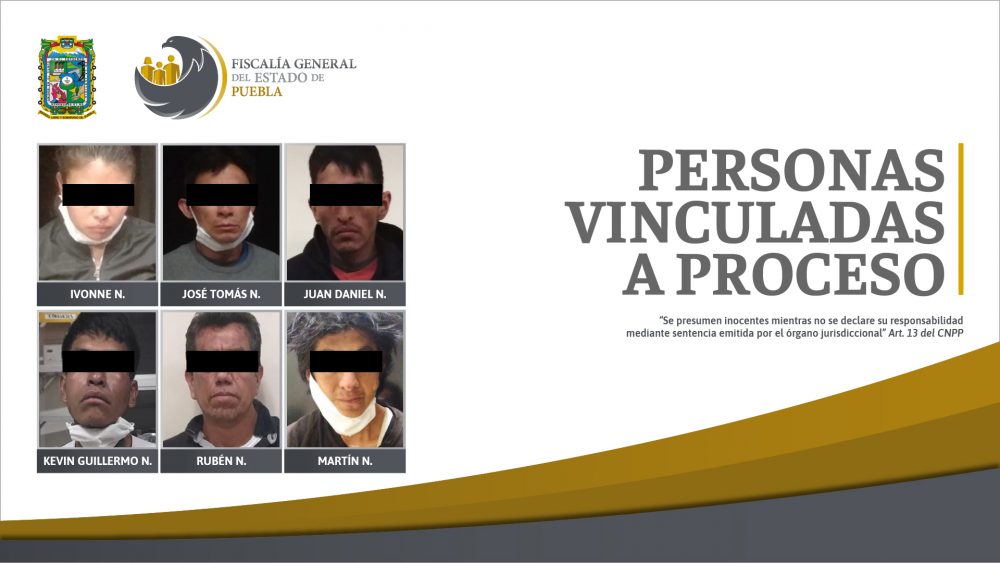 Seis personas vinculadas a proceso por robo incluyendo hechos en transporte público