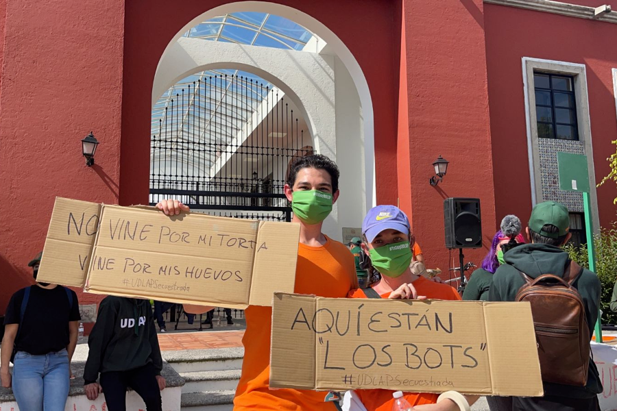 Alumnos de la UDLAP «dan el Grito» y piden nuevamente la liberación del campus (video)