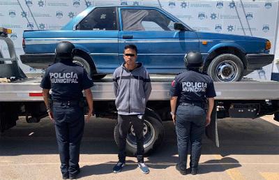 Por robo de vehículo es detenido César “N”