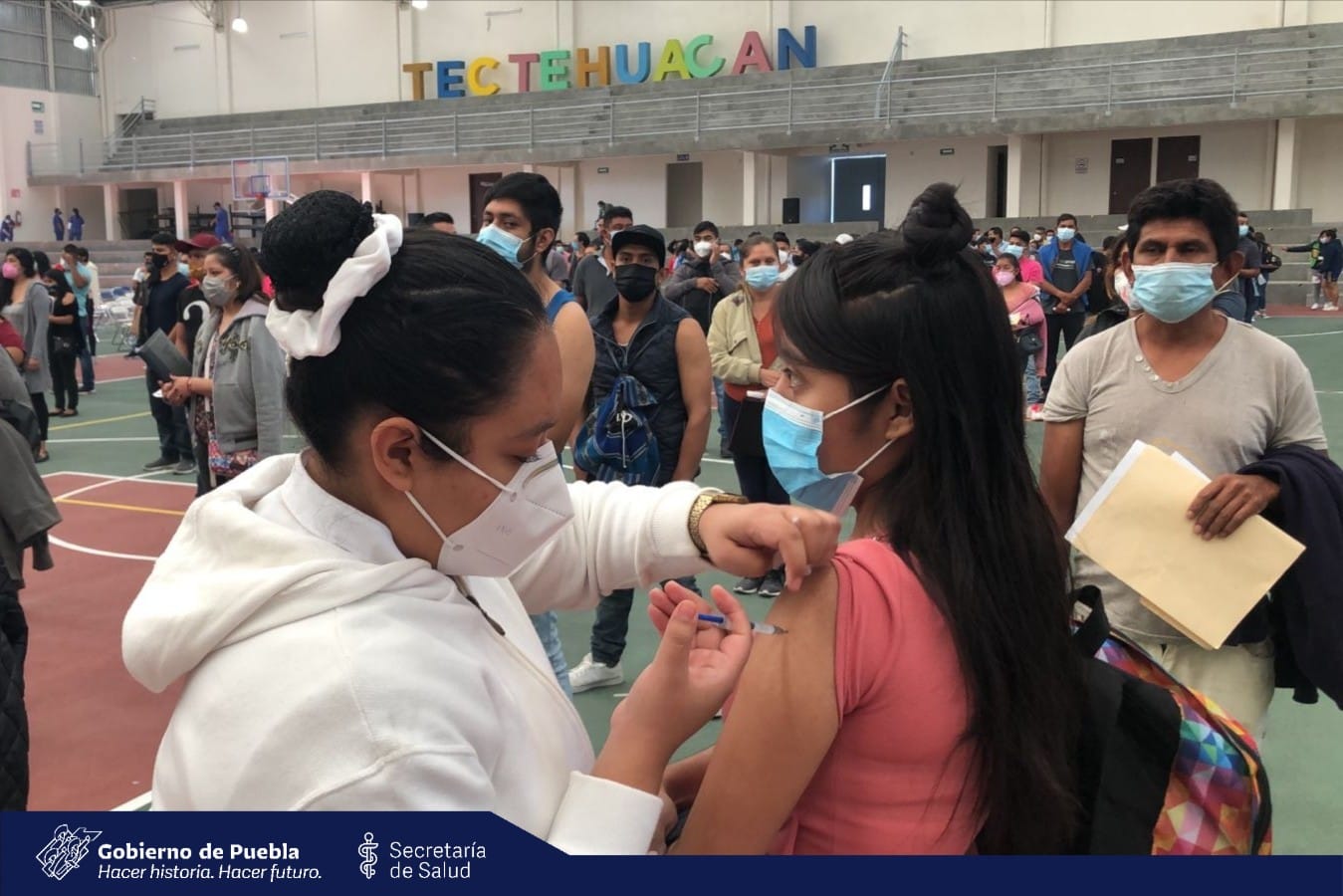 A finales de octubre se cumplirá la meta de vacunación en Puebla