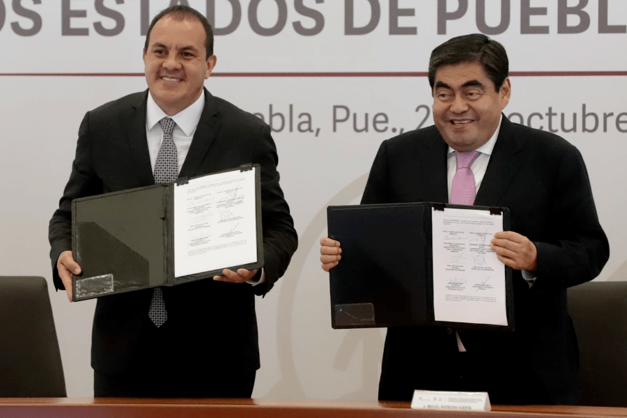 Barbosa y Cuauhtémoc Blanco firman convenio por la seguridad en la zona limítrofe