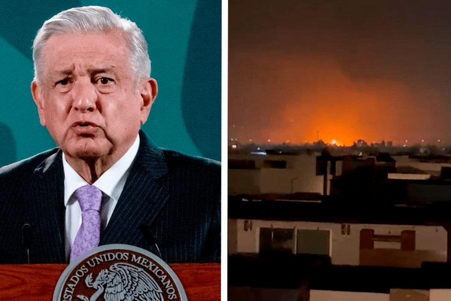 AMLO reporta 15 heridos por explosión en Puebla