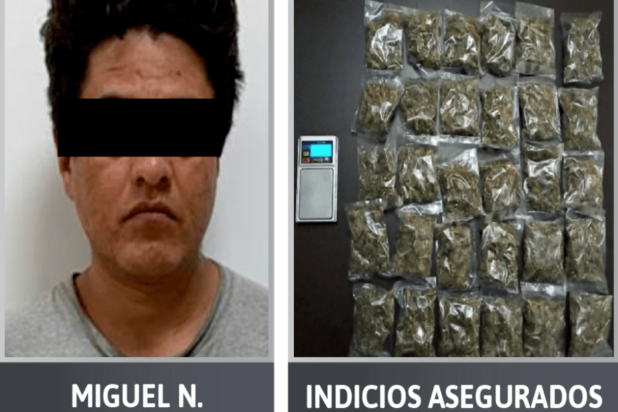 Lo vinculan a proceso por posesión de 30 bolsas de marihuana