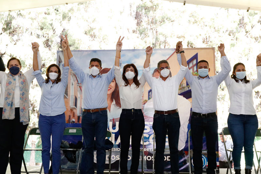 Cuadros del PAN en Puebla respaldan a Augusta Díaz de Rivera, a una semana de la elección blanquiazul