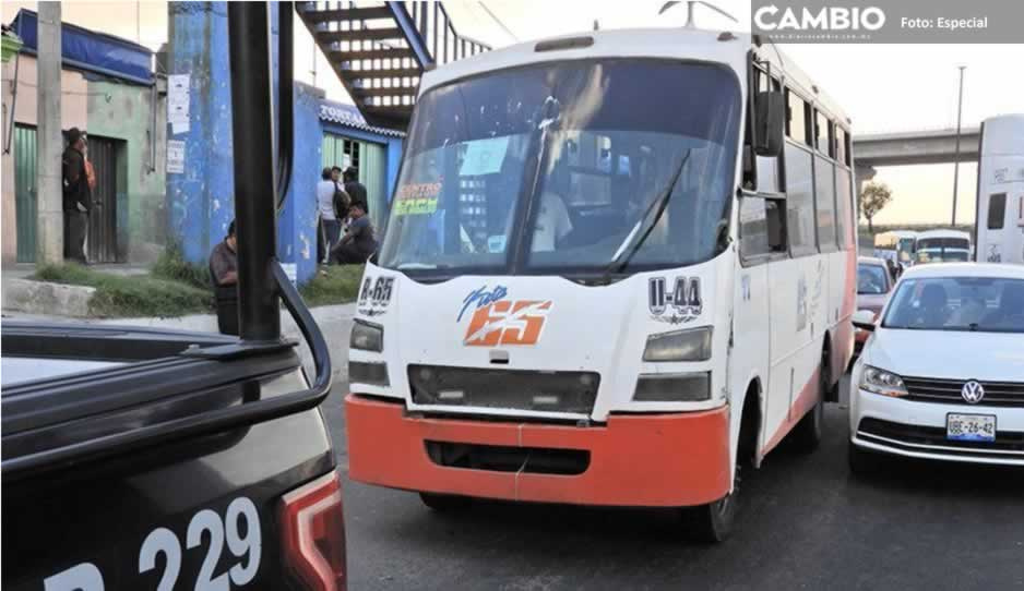 Asaltan a pasajeros de ruta 65 a la altura del parque Finsa