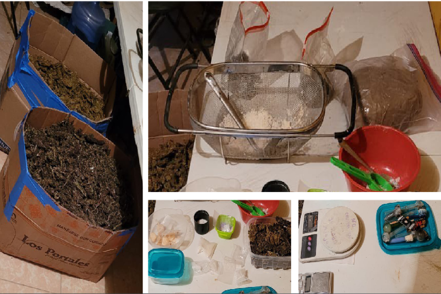 En Castillotla, detienen a una pareja con 21 kilos de marihuana y 410 gramos de «cristal»