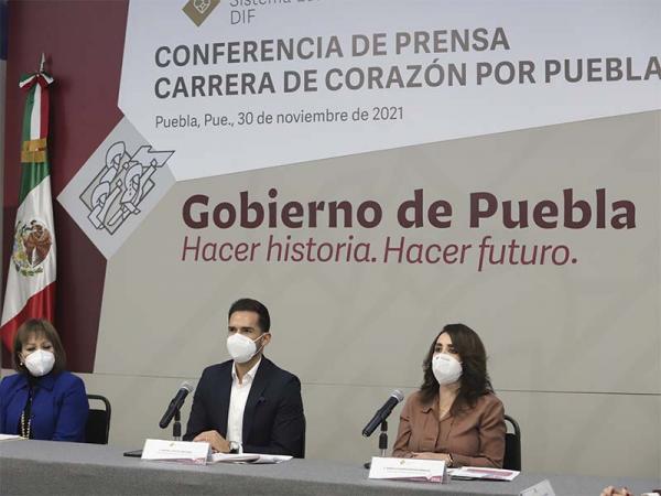 Realizará SEDIF la carrera con causa “De Corazón por Puebla” para recaudar fondos