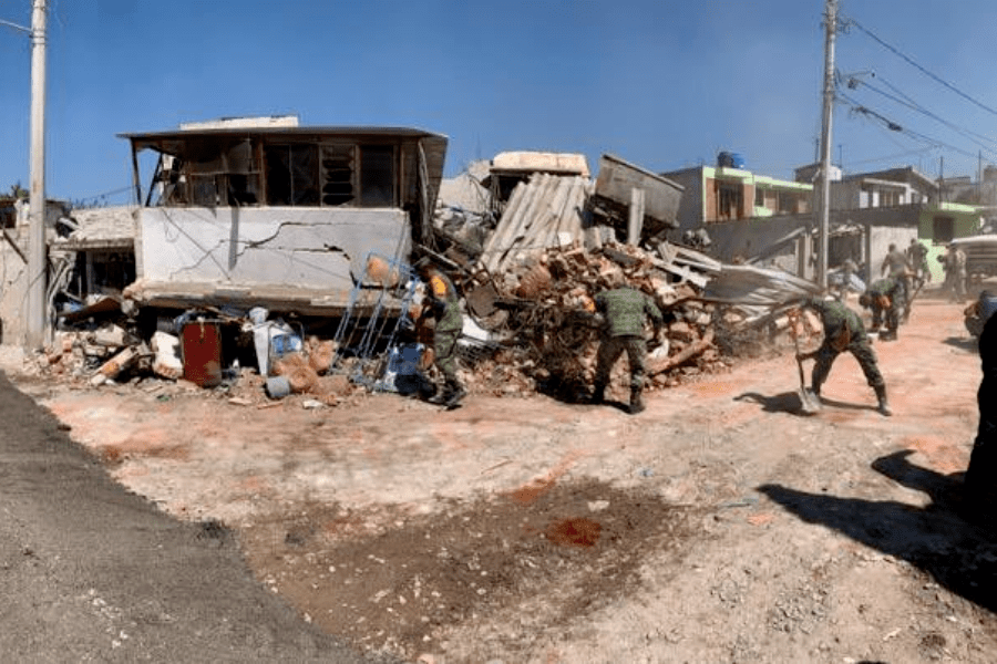 Demuelen cuatro viviendas más; en total ya son 64 las casas colapsadas