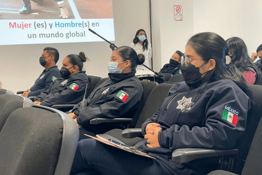 Policías municipales de San Andrés Cholula se capacitan en materia de género y prevención de violencia