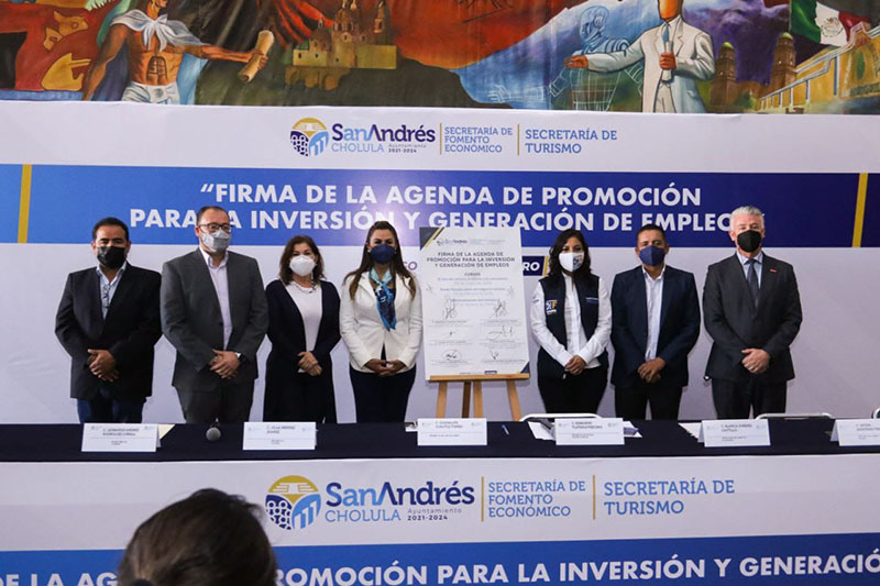 Firma Ayuntamiento de San Andrés agenda de promoción para la inversión y generación de empleo