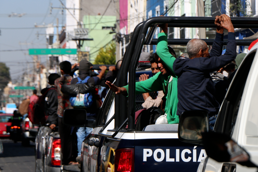 Llegan los migrantes a Puebla