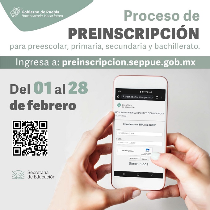 El 1  de febrero inician las preinscripciones para nivel básico  y medio superior