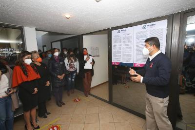 En Puebla capital, cero tolerancia al acoso y hostigamiento sexual  y laboral a mujeres: Eduardo Rivera