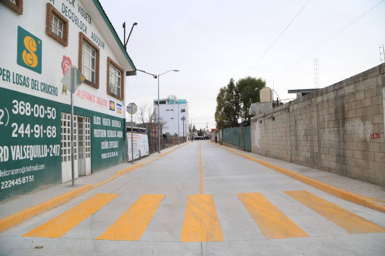 Rehabilitan vialidad en San Francisco Totimehuacan