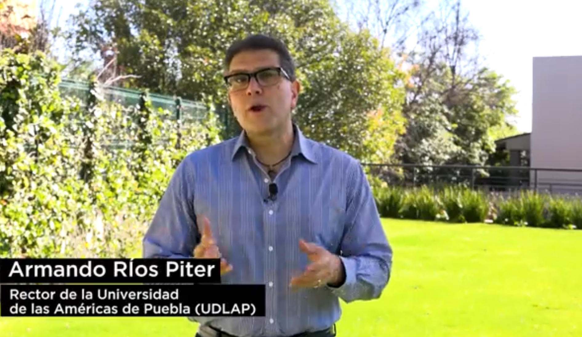 Ríos Piter pide a estudiantes de la UDLAP regresar a las aulas, pues ya no hay impedimento