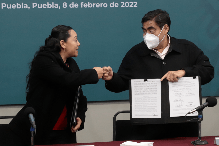 La secretaria de Media Ambiente federal visita Puebla