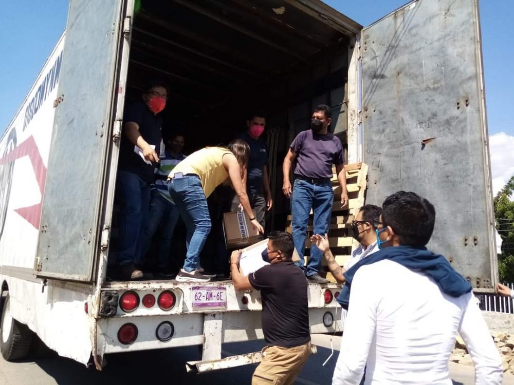 INE Puebla recibe papeletas y material para revocación de mandato