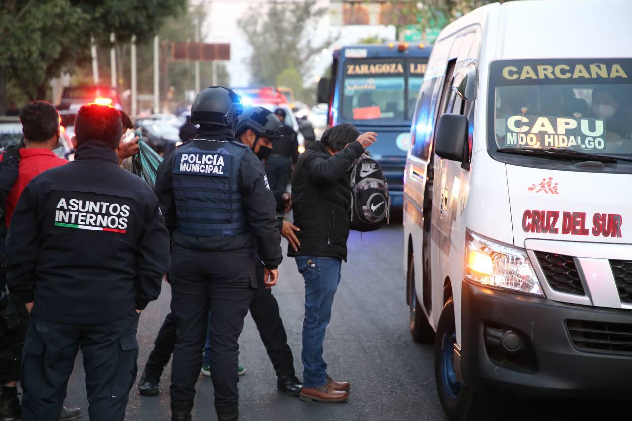 Por asaltar en el transporte publico han sido detenidas 44 personas  en la capital poblana