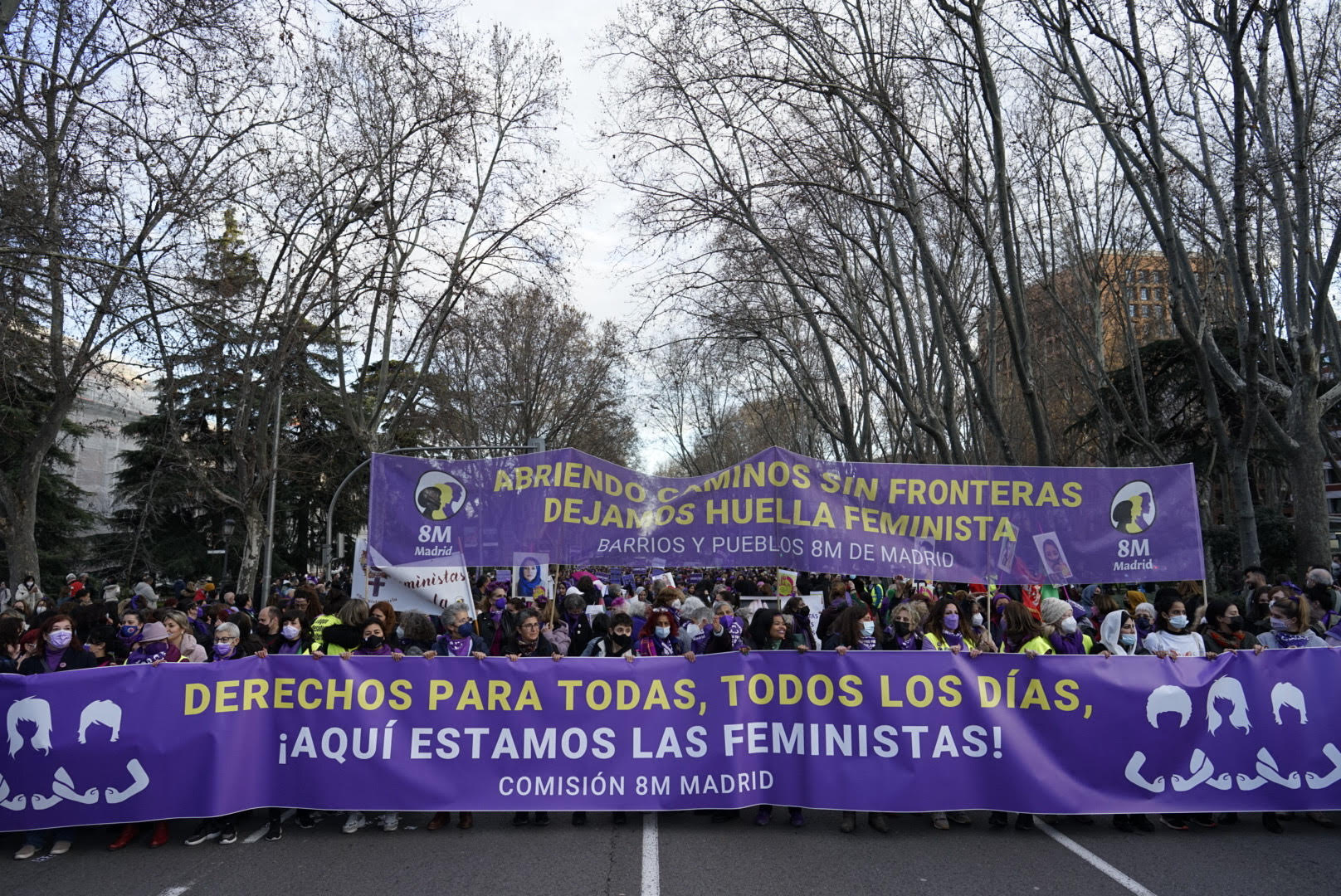 Se celebran marchas en todo el mundo con motivo del Día de la Mujer