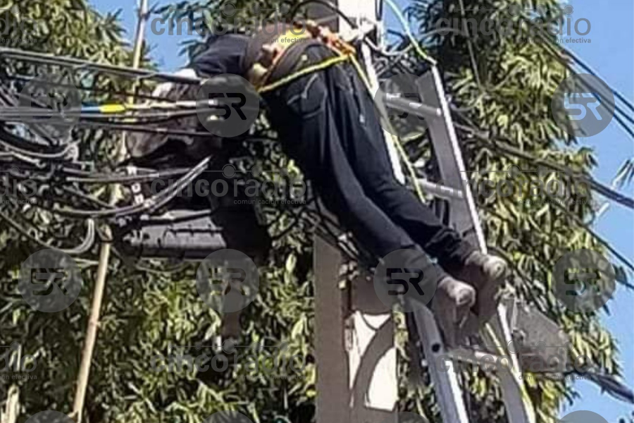 Trabajador de Papalotla muere electrocutado en los cables de alta tensión en Panzacola