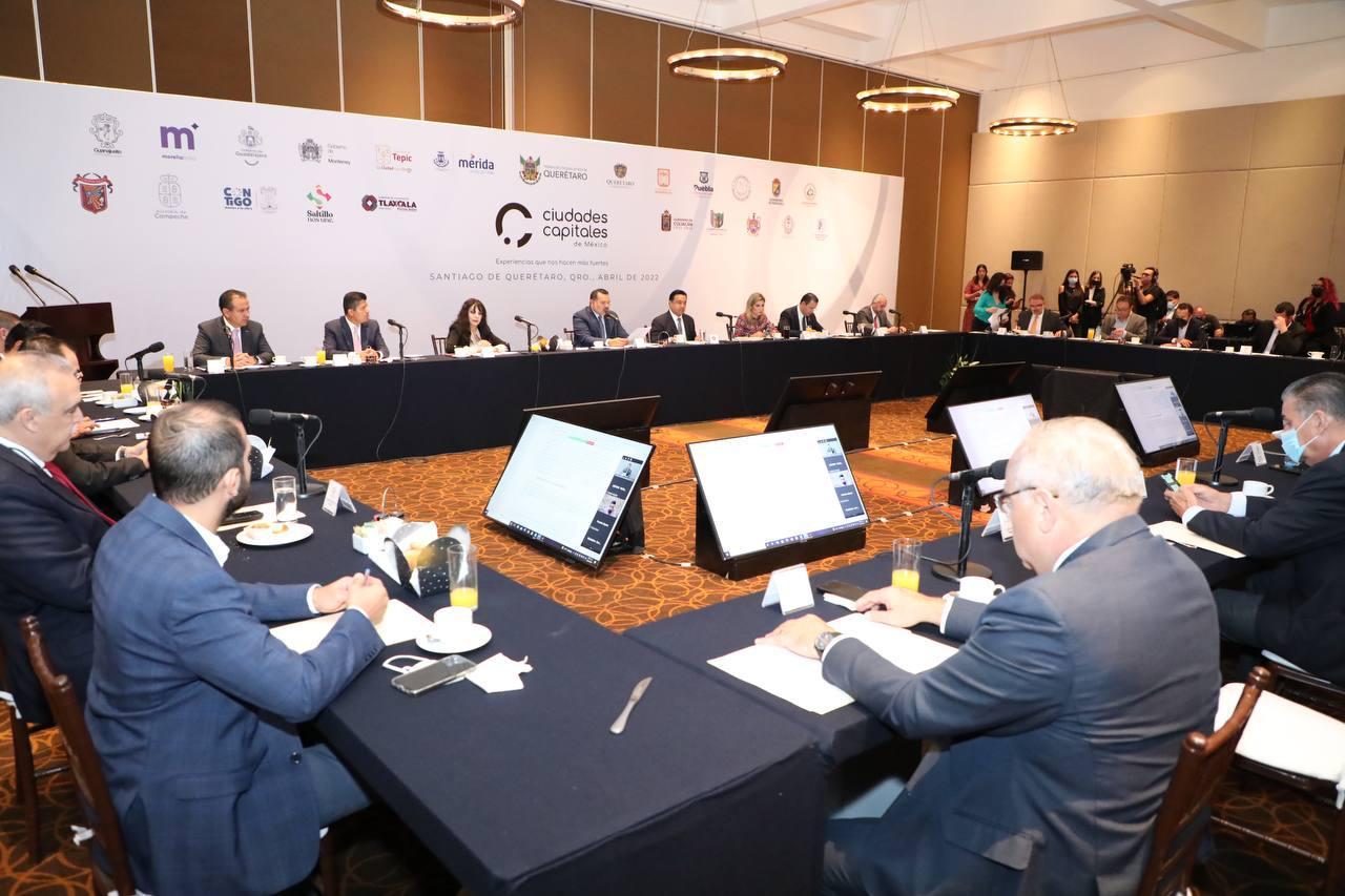 Eduardo Rivera participa en primera plenaria de Asociación de Ciudades Capitales