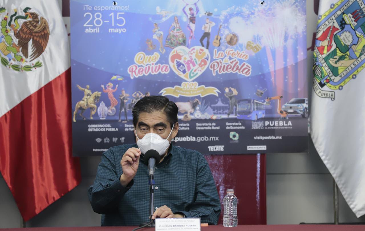 Miguel Barbosa presenta las actividades de la Feria de Puebla 2022