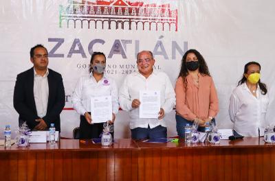 Ayuntamiento de Zacatlán firma convenio de colaboración con la Universidad Interserrana de Ahuacatlán