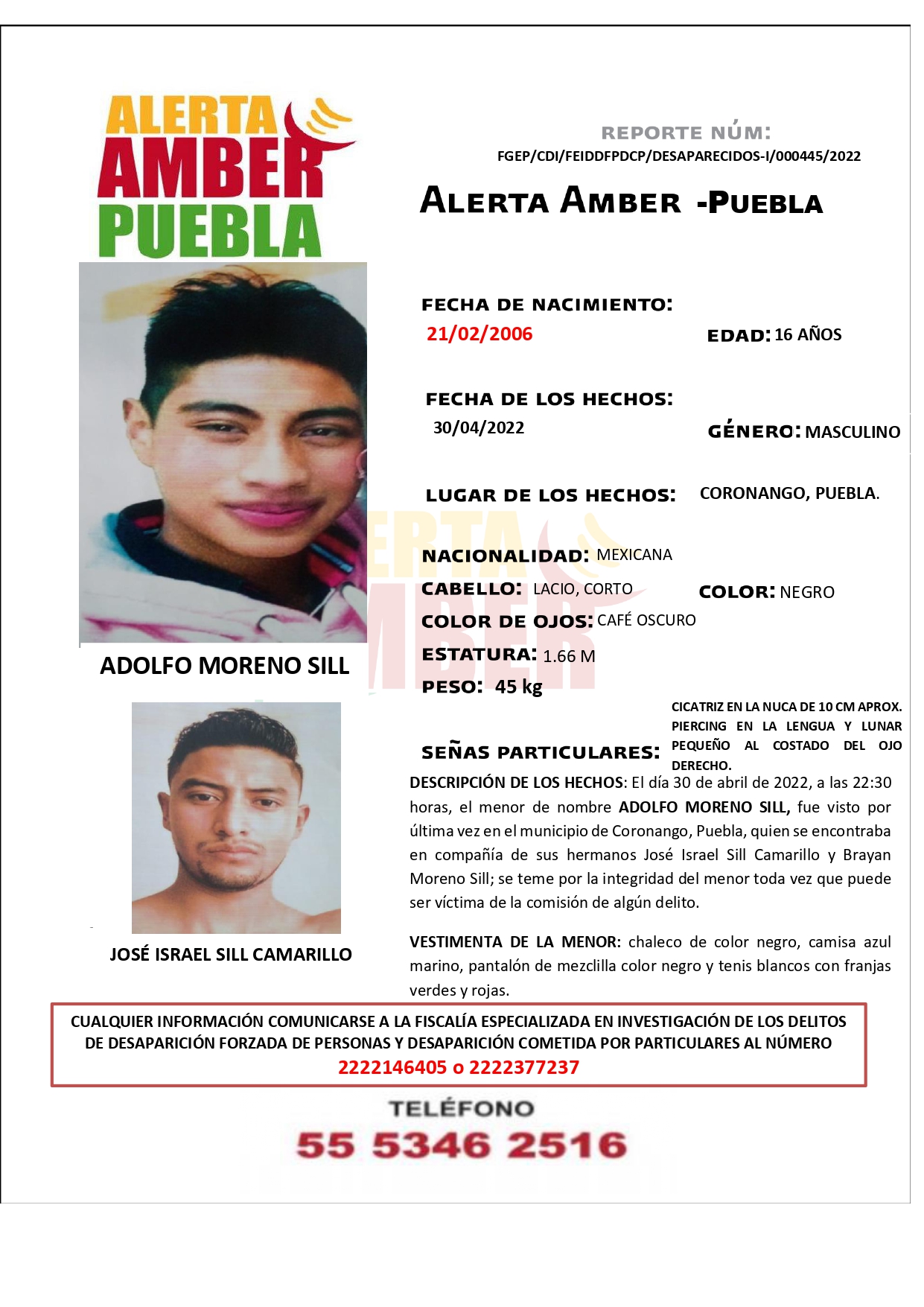 Activan Alerta Amber para localizar a dos menores de edad