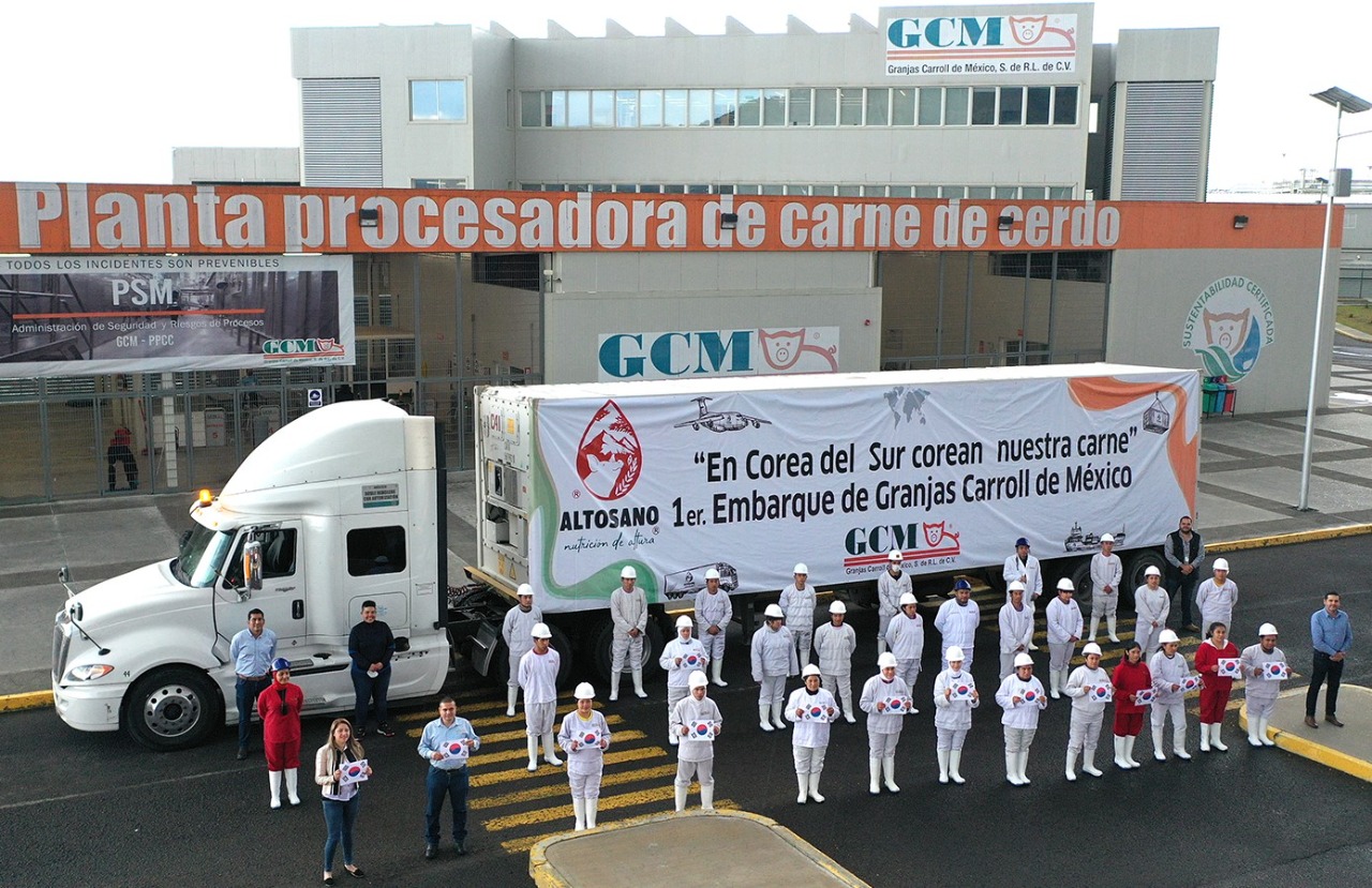 Granjas Carrol inicia exportaciones a Corea del Sur