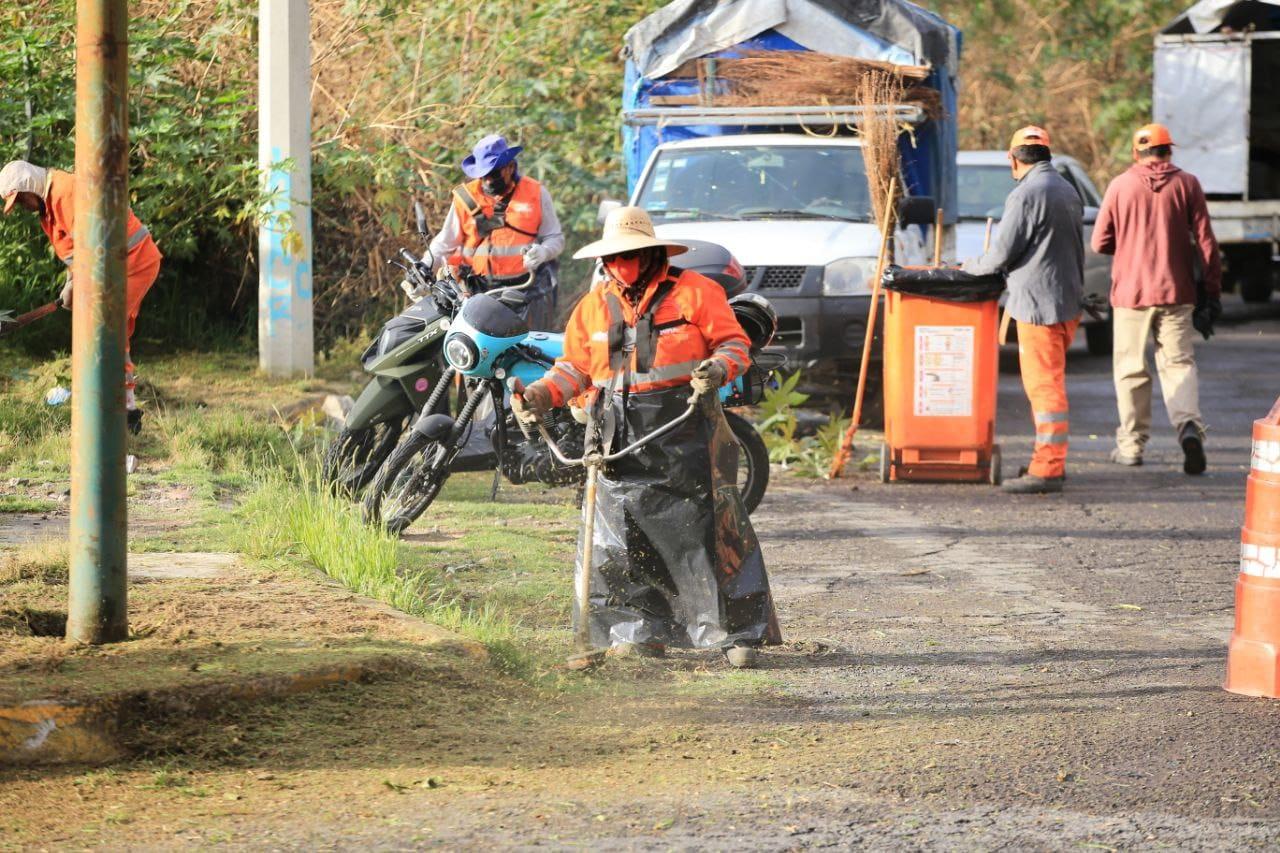 Ayuntamiento de Puebla realiza acciones de limpieza en La Margarita