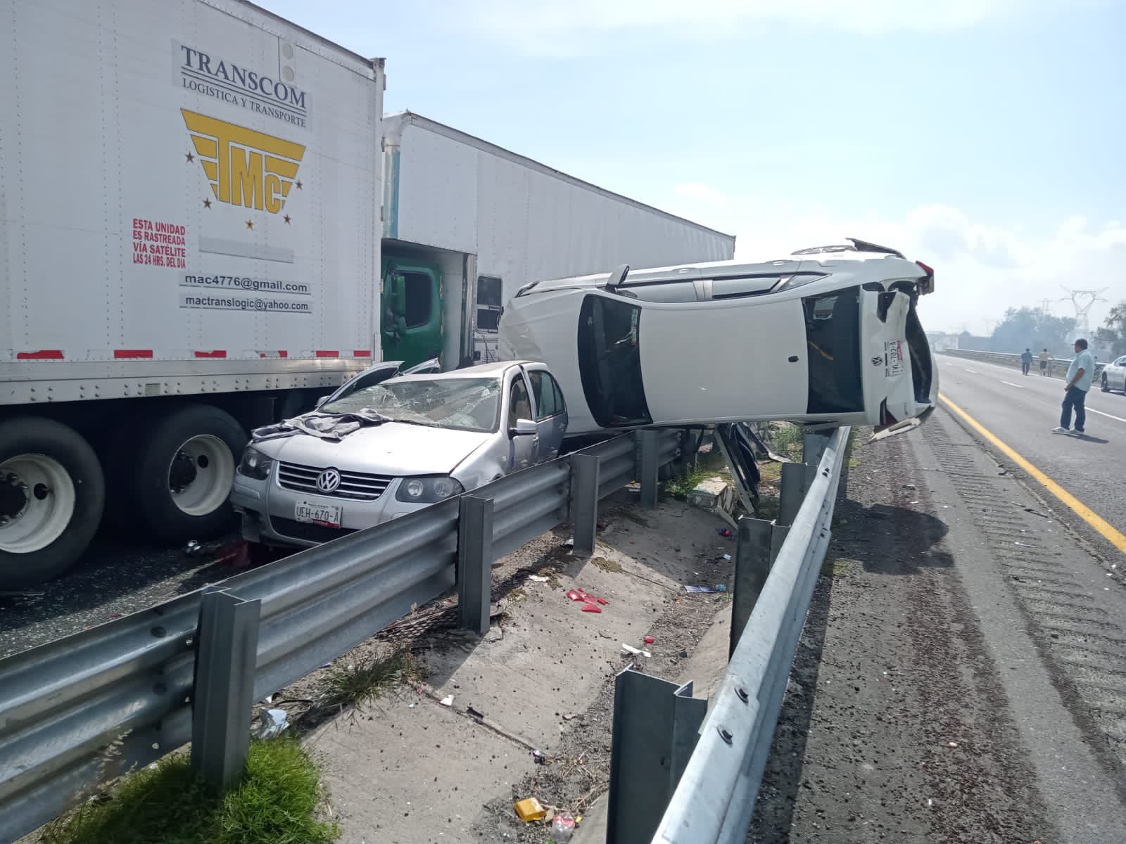 Otra carambola deja dos muertos y al menos 12 heridos en Puebla