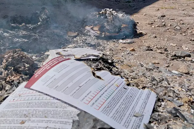 Cancelan elección de Morena en Tehuacán y queman boletas 